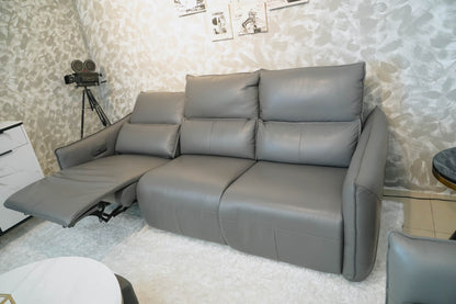 3 + 2 -Seater | Leather Sofa W/ Electronic Recliner | Furniture & Home Decor